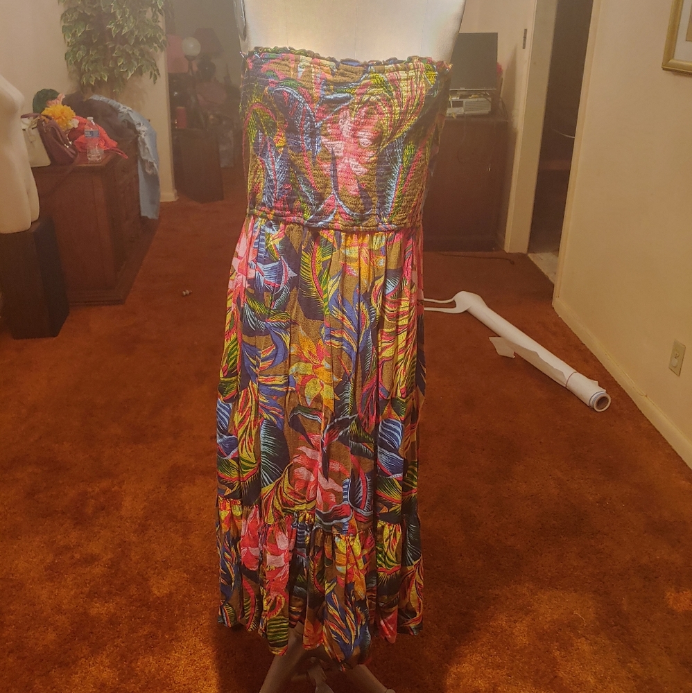 Tropical Midi dress